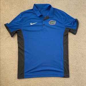 Nike University of Florida Blue and Black Men's Polo Shirt